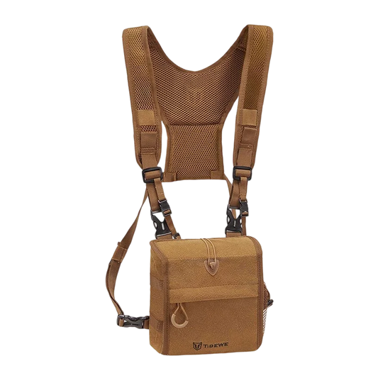 Bino Harness with Rangefinder Pouch & Rain Cover, Durable Lightweight Binocular